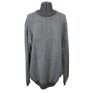Turnbury cable knit crew neck cashmere blend sweater‎